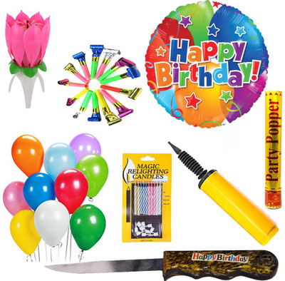 

Just Flowers Just Flowers® Birthday Blast : Special birthday Decoration Kit. (Total 66 Pieces)(Set of 66)