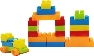 

Miss & Chief Interlocking Colorful 50 PCS Educational Puzzle Bulding Blocks Set Toys for Kids(Multicolor)