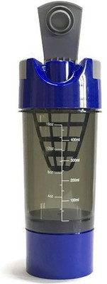 

Universal Trades Shaker 400ML with Tablet & Powder Storage(blue) 400 Shaker(Pack of 1, Multicolor)