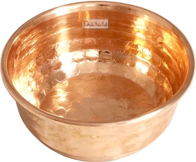 Prisha India Craft Copper Vegetable Bowl M_bowl018-1-prisha(Pack of 1, Brown)