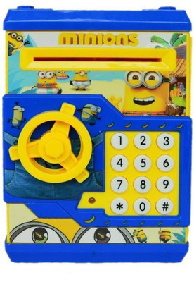 

R.V ENTERPRISES BATTERY OPERATED MINION THEME PIGGY BANK FOR KIDS Coin Bank(Multicolor)