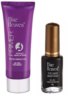 

Blue Heaven PRIMER PERFECT MAKE UP BASE STUDIO PERFECTION WITH WATERPROOF EYELINER(Set of 2)