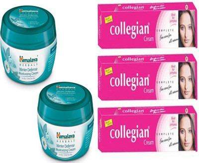 

Himalaya Winter Defense Moisturizing Cream with Collegian Ayurvedic Collegian Cream for All Types of Skin Problem, 20g (Dark Red) (60 gm) (set of 5)(Set of 5)