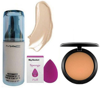 

big basket Sponge Puff, MatchMaster Foundation & Studio Fix Compact(Set of 3)