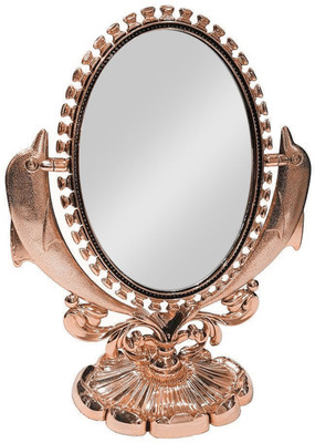 

Confidence Double Sided Mirror With Stand, Mirror For Shaving, Makeup Mirror, Parlour Accessories, (Small)
