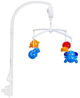 

WonderKart 4 Animal Toys Musical Cot Mobile for Cribs(Multicolor)
