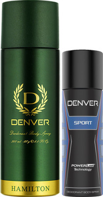 

Denver Hamilton & Sports Nano Deodorant Spray - For Men(250 ml, Pack of 2)