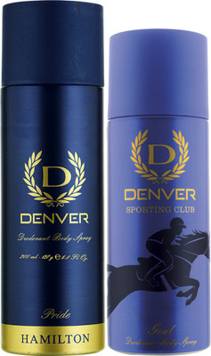 

Denver Pride and Goal Combo Deodorant Spray - For Men(365 ml, Pack of 2)