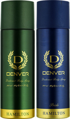 

Denver Hamilton & Pride Combo Deodorant Spray - For Men(400 ml, Pack of 2)