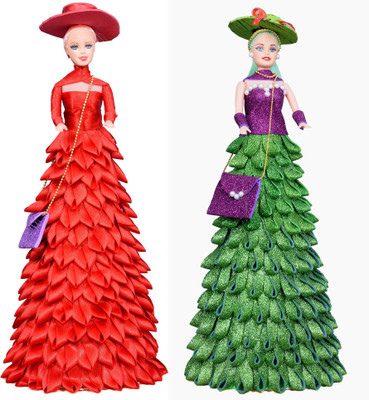 

The Princess Casual Outfit For 30-35 cm Doll(Green, Red)