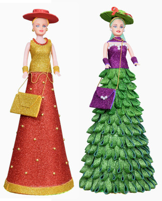 

The Princess Special Occasion Outfit For 30-35 cm Doll(Red, Green)