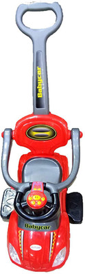 

RGB GROUP Kids Ride on Push car, 3 in 1 Mega Car - Stroller, Walker and Riding (Red) Car Non Battery Operated Ride On(Red)
