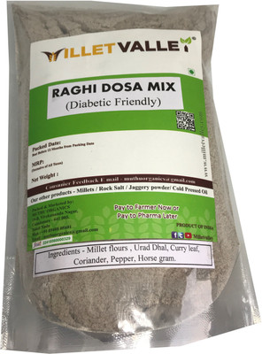 

MILLET VALLEY RAGHI/ FINGER MILLET DOSA MIX - DIABETIC FRIENDLY(400 g)