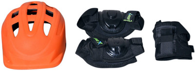 

Jaspo Super Skating Knee Elbow Wrist Head Guard Set For Kids 5 To 10 Years Skating Guard Combo(, Multicolor