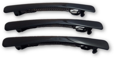 

Nice Claw Hair Clip Clutcher - (Black) for Girls & Women, Set of 3 Hair Claw(Black)