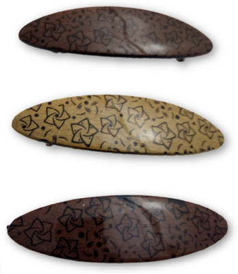 

Nice Claw Hair Clip Clutcher - (Brown) for Girls & Women, Set of 3 Hair Claw(Brown)