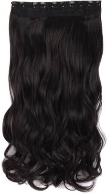 

Yashansh 5 CLIP ON CURLY BLACK HAIR EXTENSION Hair Extension