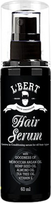 

LBERT Hair Serum with Argan Oil & Almond Oil for Men & Women | Heat Protectant | Pre Styler | Conditioner - 60ml(60 ml)