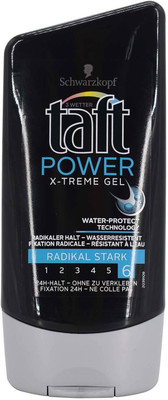 

Schwarzkopf Taft Power X-Treme Gel, Radikal Stark - 150ml Hair Gel(150 ml)