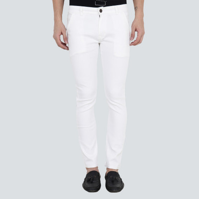 BESTLOO Slim Men White Jeans