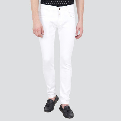 BESTLOO Slim Men White Jeans