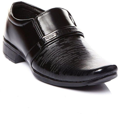 

Leon Boys Slip on Formal Boots(Black