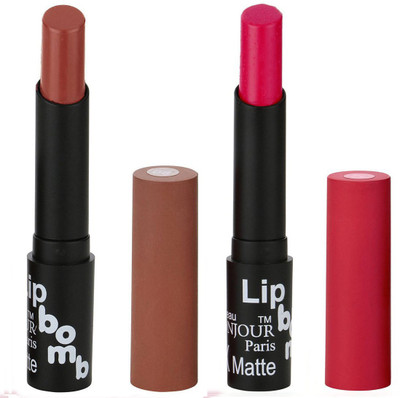

Bonjour Paris Moisturizing Creamy Lipcolor With Various Finishes Lipsticks A23(Brown, Cardinal)