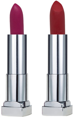 

KRAYONS SHEER MATTE LIPSTICK HOT AND BOLD SOFT CREAMY MATTE LIPSTICK (SET OF 2)(FRENCH ROSE, VALENTINE PINK)