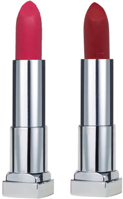 

KRAYONS SHEER MATTE LIPSTICK HOT AND BOLD SOFT CREAMY MATTE LIPSTICK (SET OF 2)(FIRST CRUSH, VALENTINE PINK)