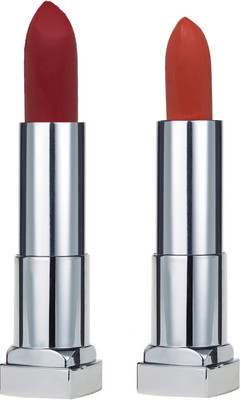 

KRAYONS SHEER MATTE LIPSTICK HOT AND BOLD SOFT CREAMY MATTE LIPSTICK (SET OF 2)(SALSA RED, SUNSET ORANGE)