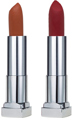 

KRAYONS SHEER MATTE LIPSTICK HOT AND BOLD SOFT CREAMY MATTE LIPSTICK (SET OF 2)(NUDE SKIN, SALSA RED)