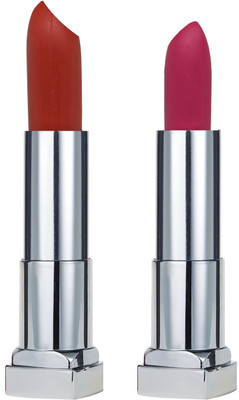 

KRAYONS SHEER MATTE LIPSTICK HOT AND BOLD SOFT CREAMY MATTE LIPSTICK, PERFECT GIFT FOR HER (SET OF 2)(ORANGE SPARK, ANGEL PINK)