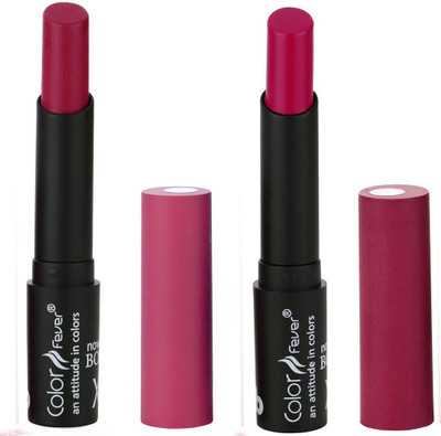 

Bonjour Paris Creamy Matte Lipsticks Set Of Must Have Colors Professional Quality with High Pigment Load 2 Pcs A43(Purple, Scarlet)