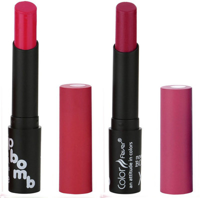 

Bonjour Paris Creamy Matte Lipsticks Set Of Must Have Colors Professional Quality with High Pigment Load 2 Pcs A32(Granet, Purple)