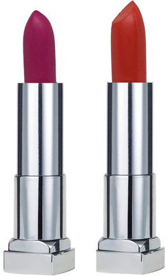 

KRAYONS SHEER MATTE LIPSTICK HOT AND BOLD SOFT CREAMY MATTE LIPSTICK (SET OF 2)(FRENCH ROSE, ORANGE CRUSH)