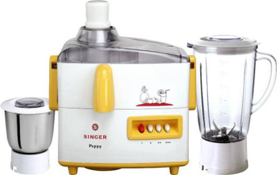 

Singer singer_Peppy delite 500 Juicer Mixer Grinder(Yellow, 2 Jars)