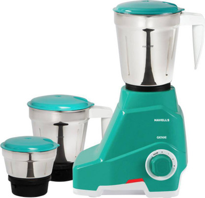 

Havells GHFMGAZG050 500 Juicer Mixer Grinder(Green, 3 Jars)
