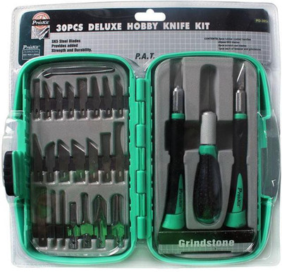 Proskit 30PCS Deluxe Hobby Knife Kit Multi-utility Knife(Green)