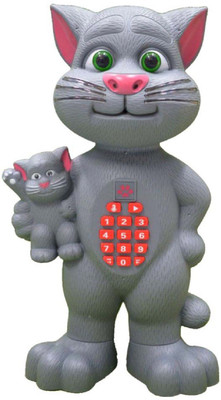 

MN OVERSEAS MUSICAL TALKING MOTHER TOM TOY WITH FLASHING LIGHT FOR KIDS (Grey)(Grey)