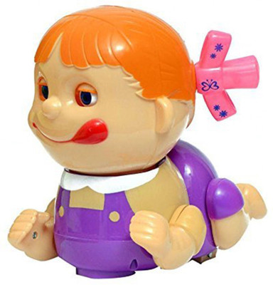 

TOYGALAXY Naughty Baby Musical Crawling Boy Toy with Mummy Papa Saying Sound for Baby Boys AND GIRLS(Multicolor)