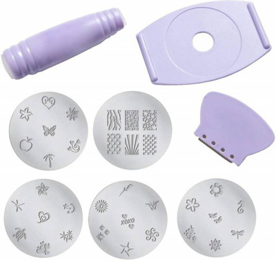 

Pikcarex Premium Nail Art Stamping Kit(PURPLE)