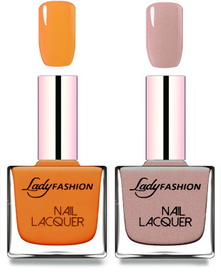 

Lady Fashion Cube Shaped Made In India Nail Polish Nude, Silky Purple(Pack of 2)