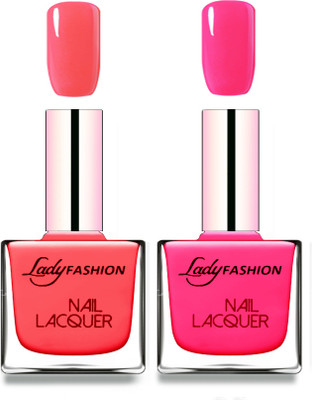 

Lady Fashion Cube Shaped Made In India Nail Polish Baby Pink, Pink(Pack of 2)