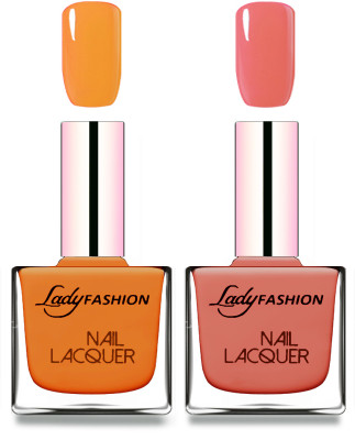 

Lady Fashion Cube Shaped Made In India Nail Polish Nude, Nude(Pack of 2)
