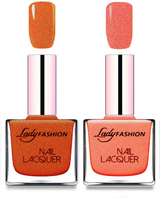 

Lady Fashion Cube Shaped Made In India Nail Polish Copper, Orange Silk(Pack of 2)