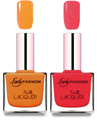 

Lady Fashion Cube Shaped Made In India Nail Polish Nude, Pink(Pack of 2)