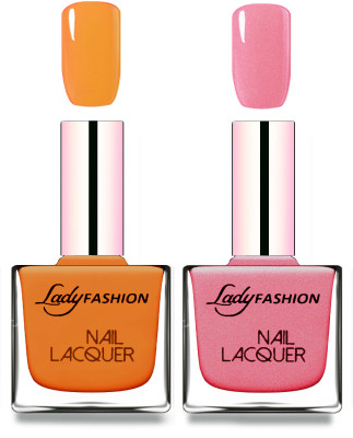 

Lady Fashion Cube Shaped Made In India Nail Polish Nude, Silky Pink(Pack of 2)