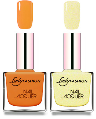 

Lady Fashion Cube Shaped Made In India Nail Polish Nude, Mettalic Gold(Pack of 2)