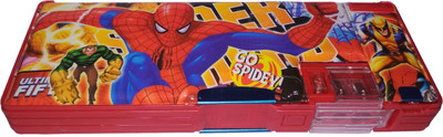 

HALO NATION SpiderMan Printed Art Plastic Pencil Box(Set of 1, Multicolor)