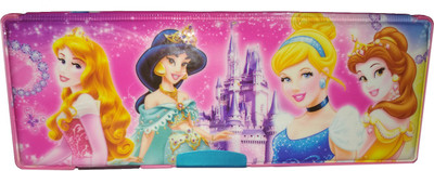 

IndusBay Princess Disney Princess Art Plastic Pencil Box(Set of 1, Pink)